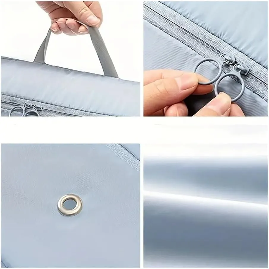 1/2/4PCS Foldable Compression Packing Bag Home Large Capacity Clothes Storage Bag Travel Portable Handheld Compression Bag(Beige,40X30X18cm)