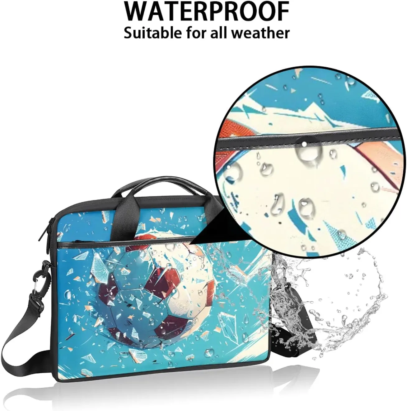 13-15 Inch Basketball Handy Laptop Bag Basketball kids Shoulder Laptop Bag For Work, School, Travel And More