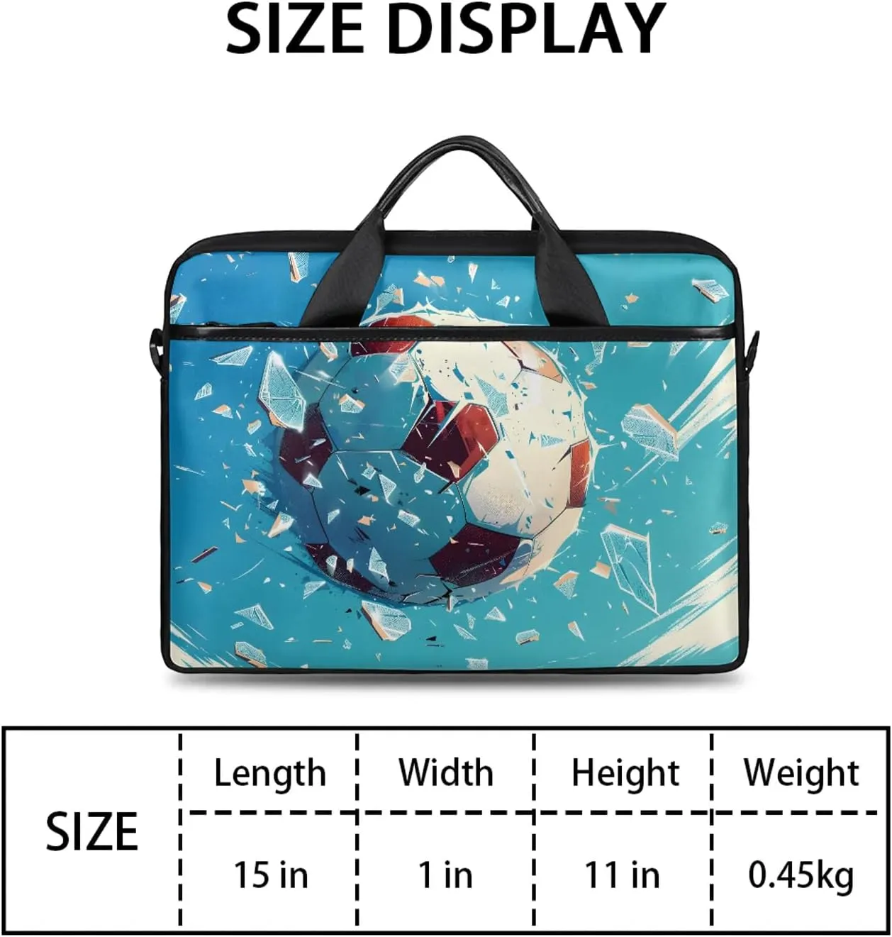 13-15 Inch Basketball Handy Laptop Bag Basketball kids Shoulder Laptop Bag For Work, School, Travel And More