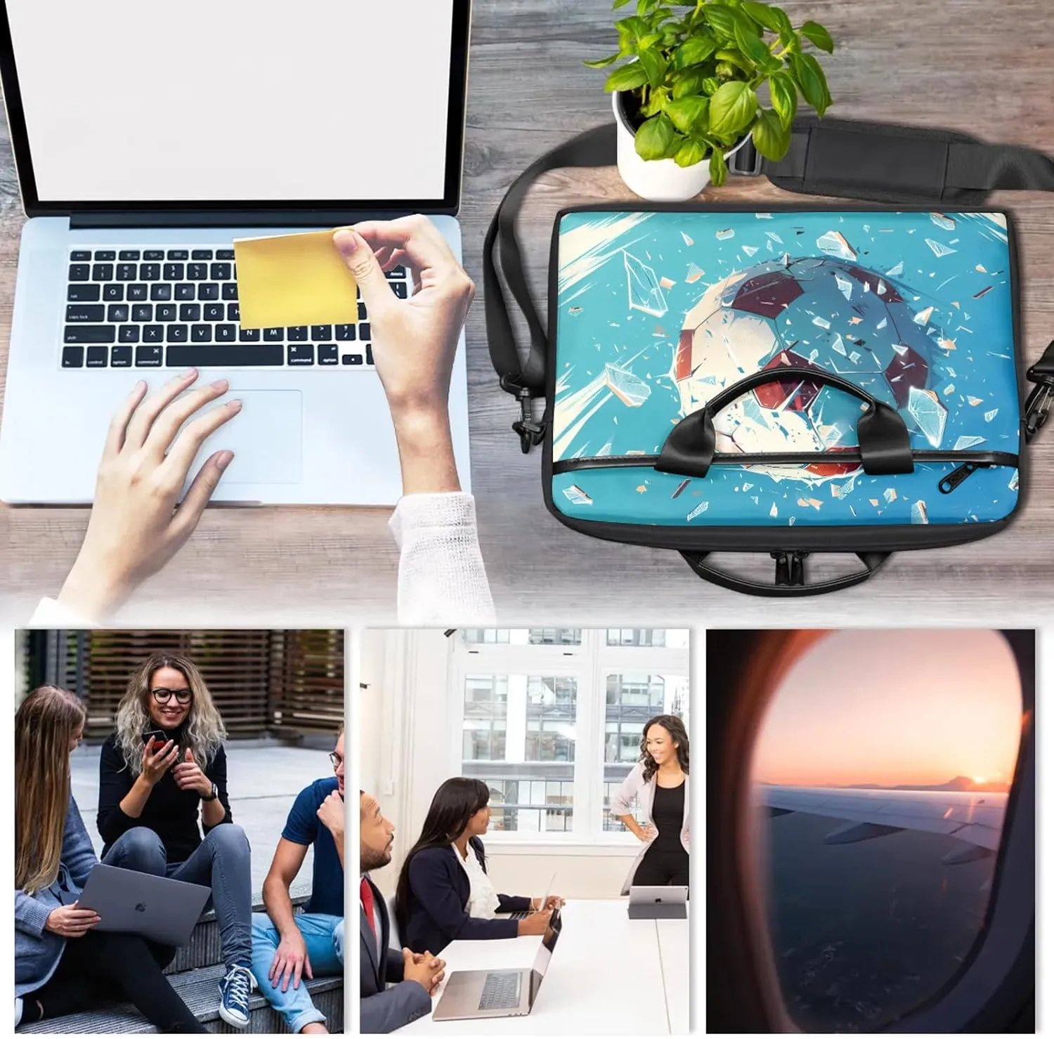 13-15 Inch Basketball Handy Laptop Bag Basketball kids Shoulder Laptop Bag For Work, School, Travel And More
