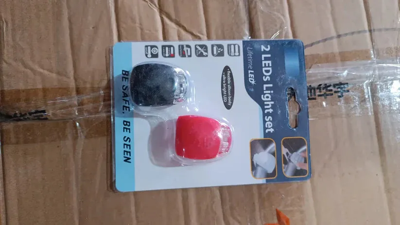 15105 Silicone LED Bike Light Set (2 Pcs Set)