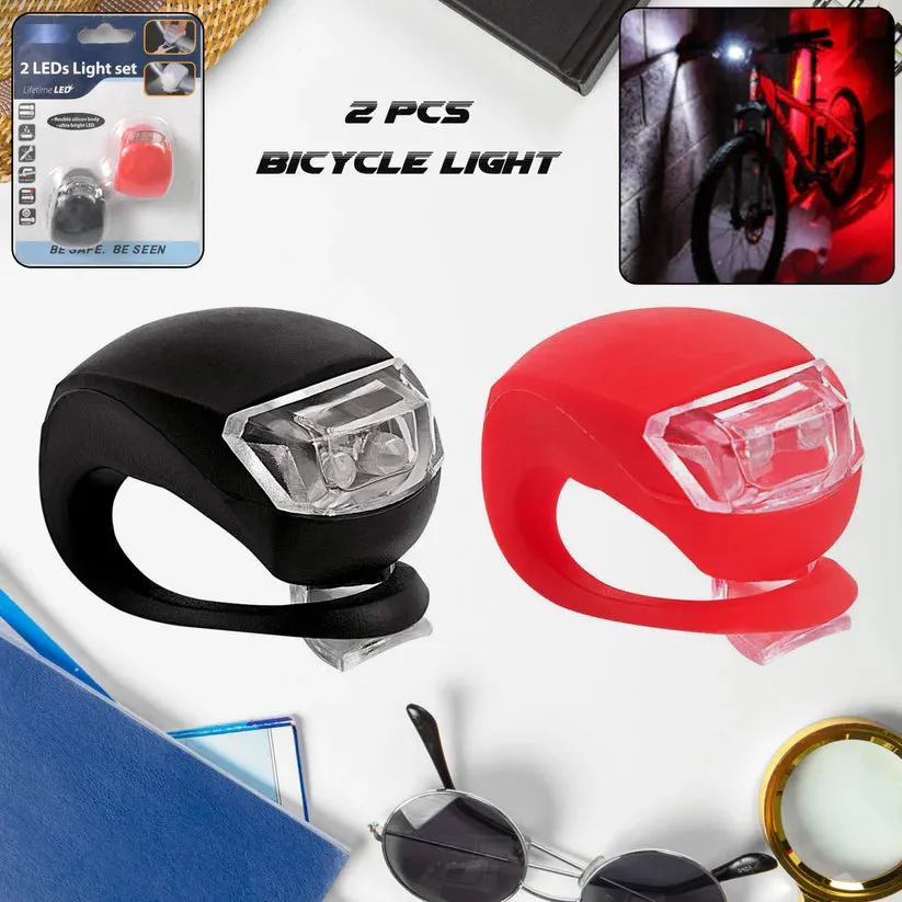 15105 Silicone LED Bike Light Set (2 Pcs Set)