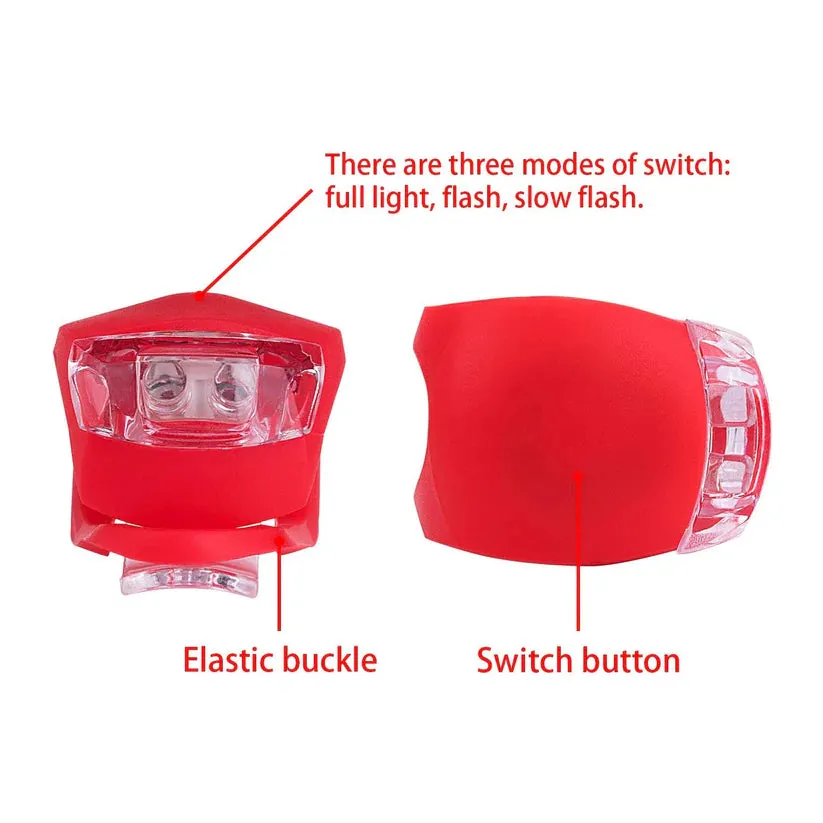 15105 Silicone LED Bike Light Set (2 Pcs Set)