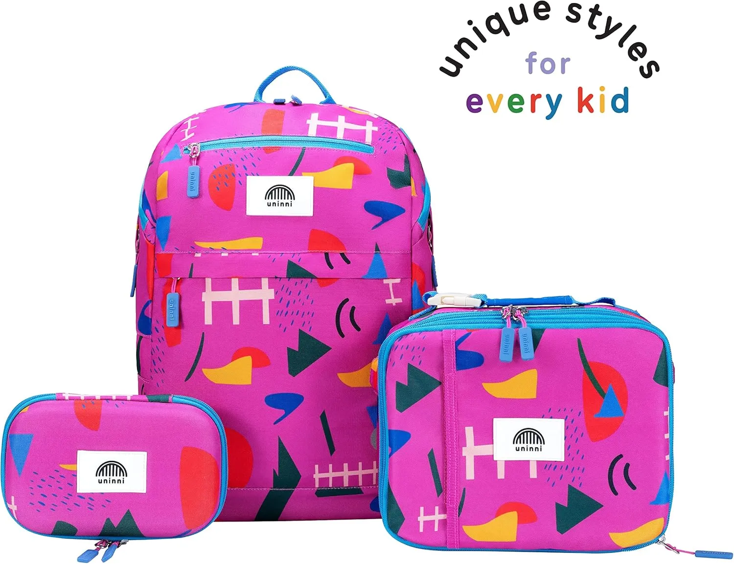 16'' Kids Backpack Set with Insulated Lunch Bag, and Pencil Case