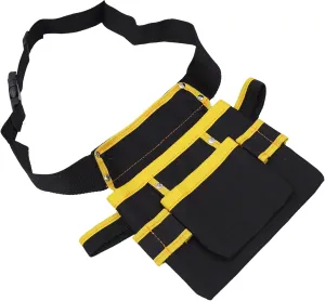 1pc Fanny Pack Bag Duffle Kit Herramientas Tool Utility Para Circuit Belt Electrician Tote Tech Cable Hardware Electrical Pocket Organizer Black Oxford Cloth