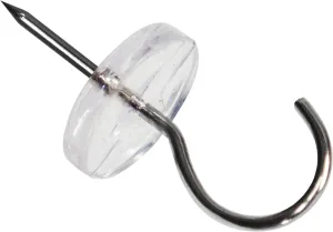 2 in 1: Push pin with Hook or Thumb Tack with Hook - New Invention Hang 100's of Items Interior or Exterior Decor at Home School Office DIY for Party or Holiday