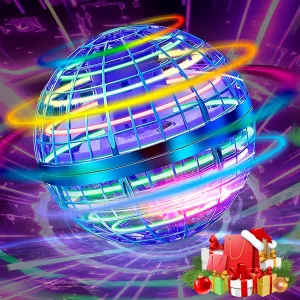 2024 Upgraded Magic Flying Orb Ball Toy with LED Light 360°Rotating, Boomerang Flying