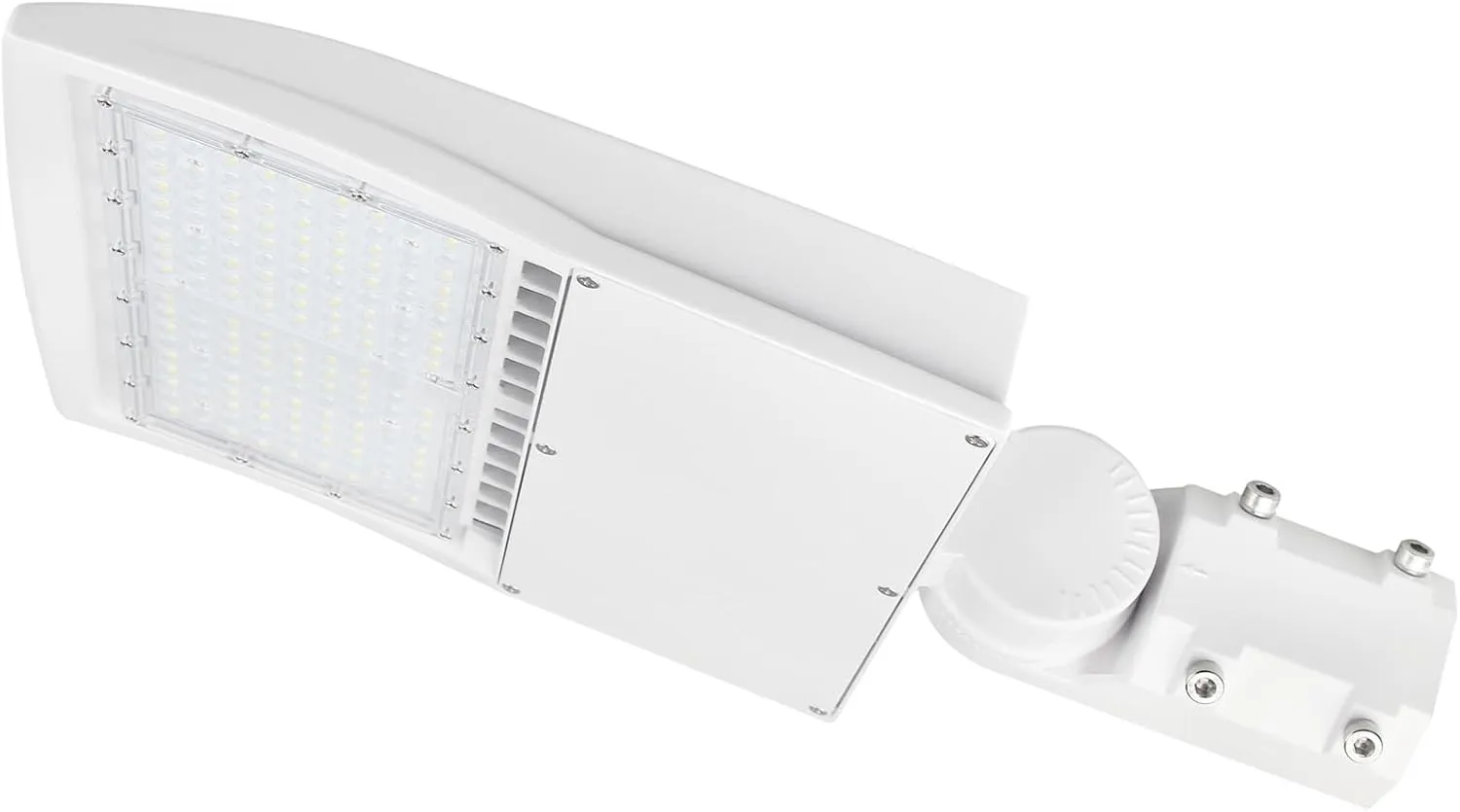 300W LED Parking Lot Light 42000LM LED Shoebox Area Light - Yoke Mount 5000K Outdoor Dimmable Street Light Surge Protection Built-in Commercial Street Lighting 100-277V UL DLC Listed(Slip Fitter Mount