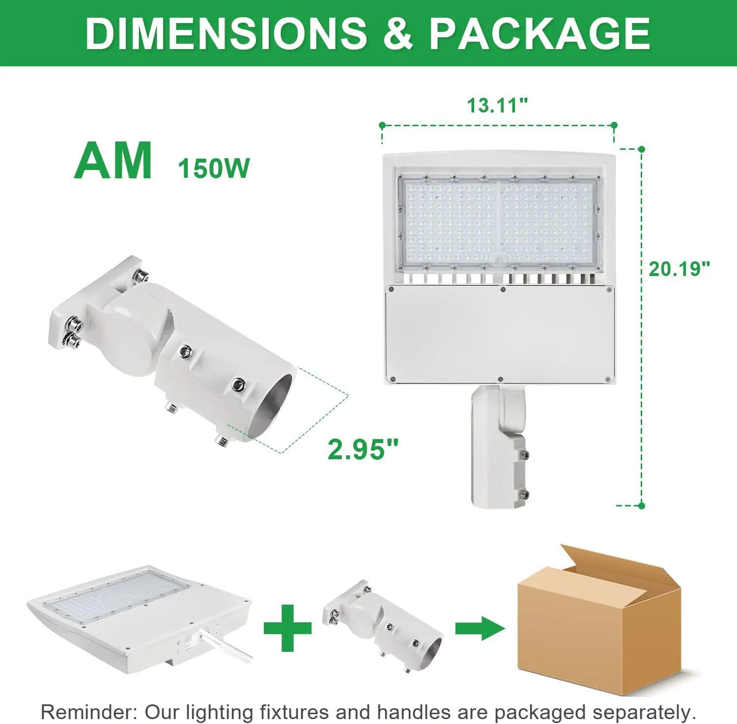 300W LED Parking Lot Light 42000LM LED Shoebox Area Light - Yoke Mount 5000K Outdoor Dimmable Street Light Surge Protection Built-in Commercial Street Lighting 100-277V UL DLC Listed(Slip Fitter Mount