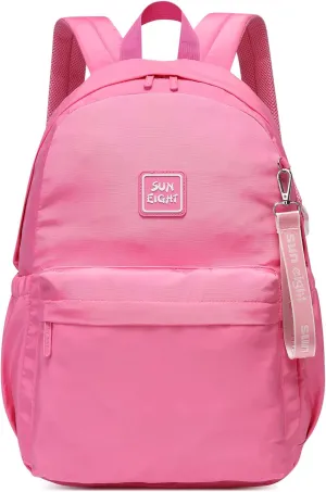 30L Waterproof School Backpack for Girls 6-18 Years Large Capacity Lightweight Bookbag for Elementary to High School Durable Travel Backpack with Adjustable Straps(Rose Color)