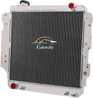 4 Row Core Radiator for 1987-1995 1997-2006 Jeep Wrangler TJ L6 L4 4L 2.5L Jeep Radiators,Full Aluminum Radiator 1989 1992 1999 2001 2002 2003 2004 2005