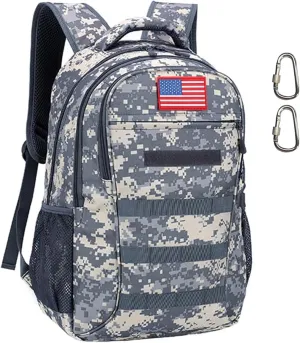 40L Camo Backpack Tactical Backpack Military Molle Backpack,Army Bookbag Gym Daypack Rucksack Pack Bag With USB Port Hiking Hunting Camping