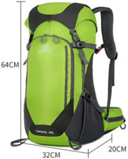 40L Mountaineering Backpack Outdoor Multi Pocket Bag Travel Camping Mountaineering Bag (C,64 * 32 * 20cm)