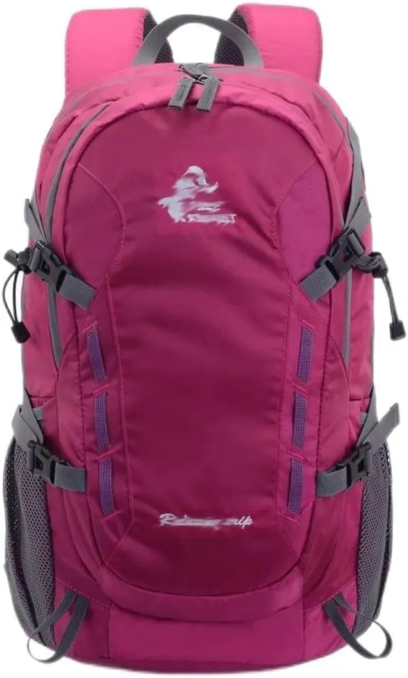 40L Travel Backpack Large Capacity Men's Women's Backpack Camping Hiking Sports Bag(Black)
