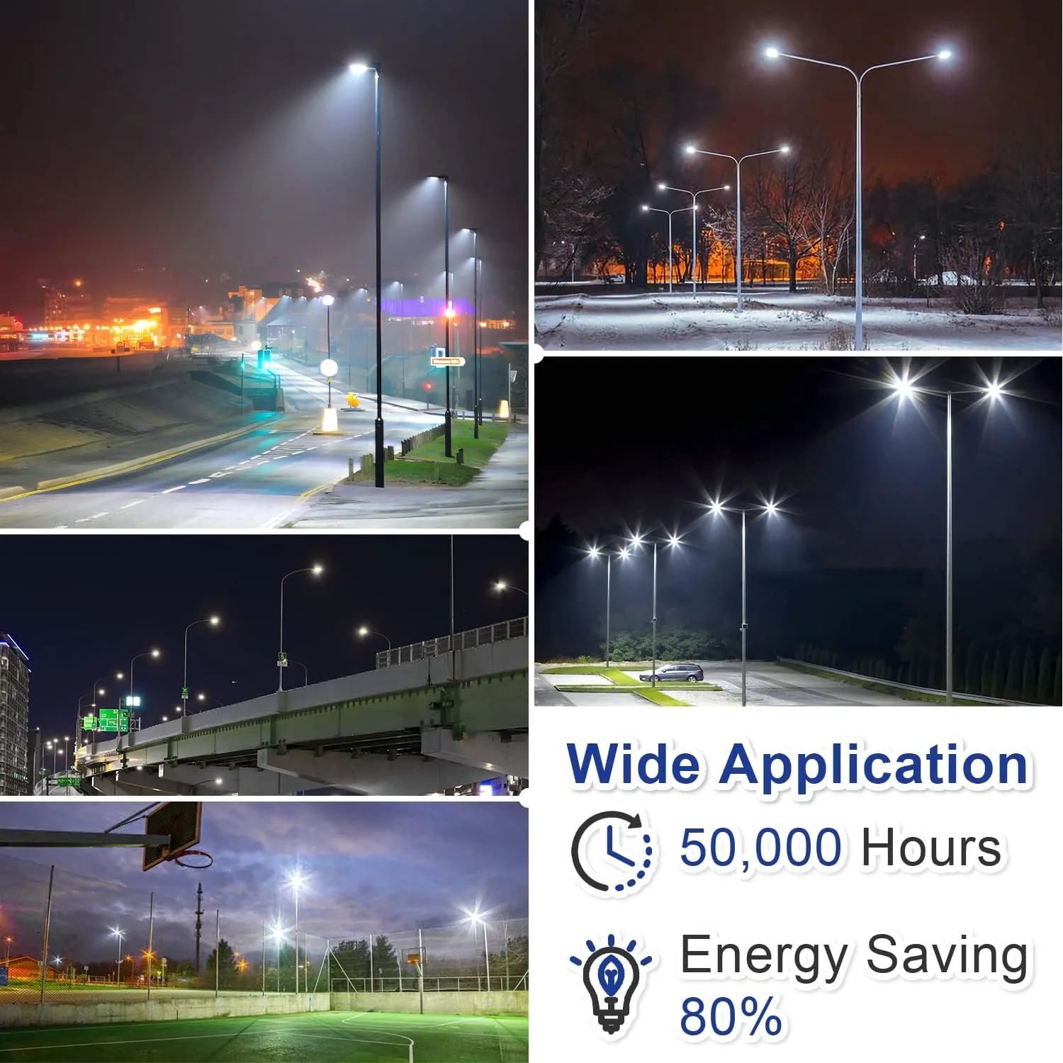 480V 150W LED Parking Lot Lights 21000LM 5000K White LED Shoebox Area Light Dimmable Outdoor Commercial Street Lighting Fixture with Yoke Mount IP65 UL&DLC Listed(Slip Fitter Mount,150Watts)