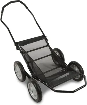 500 Pounds Capacity Foldable Multi Use Deer Game Recovery Cart Utility Gear Dolly with 4 Oversized Wheels All Terrain Cart