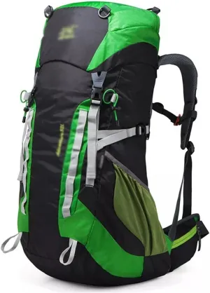 52L Outdoor Mountaineering Bag Mountaineering Backpack Mountaineering Sports Bag with Rain Cover
