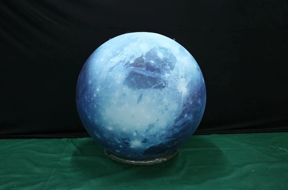 60'' Large Inflatable Pluto, LED Planet Balloon for Educational Institution/Planetarium/Store/Club Decoration
