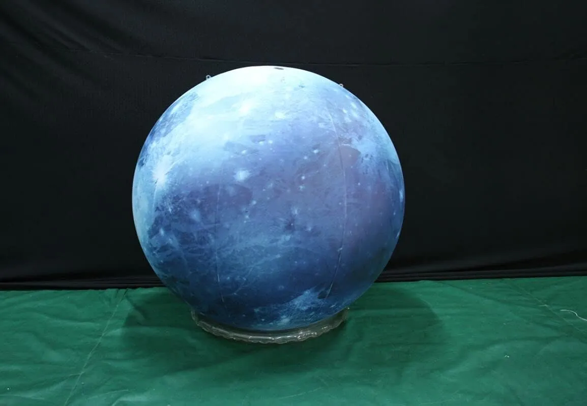 60'' Large Inflatable Pluto, LED Planet Balloon for Educational Institution/Planetarium/Store/Club Decoration