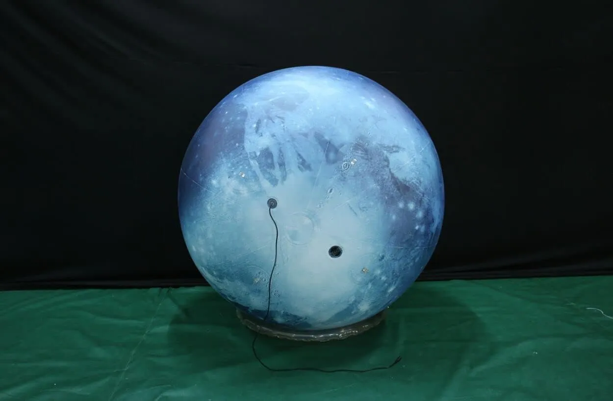 60'' Large Inflatable Pluto, LED Planet Balloon for Educational Institution/Planetarium/Store/Club Decoration