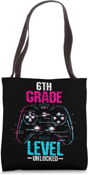 6th Grade Level Unlocked - Game On 6th Grade Back To School Tote Bag