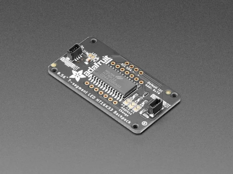 7-Segment LED Matrix Backpack - STEMMA QT / qwiic