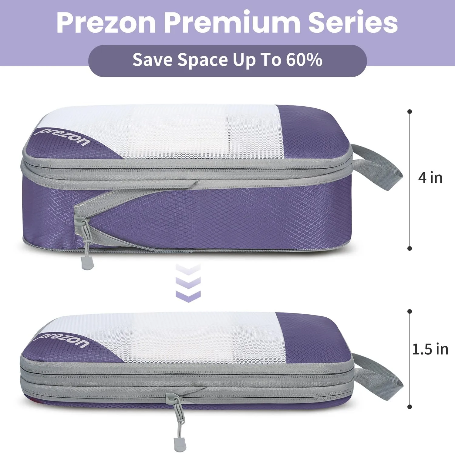 8 Set/6 Set/4 Set Compression Packing Cubes for Travel, Lightweight Vacation Travel Essentials, Travel Accessories for Suitcase Organizer Bags Set, Durable Luggage Organizer