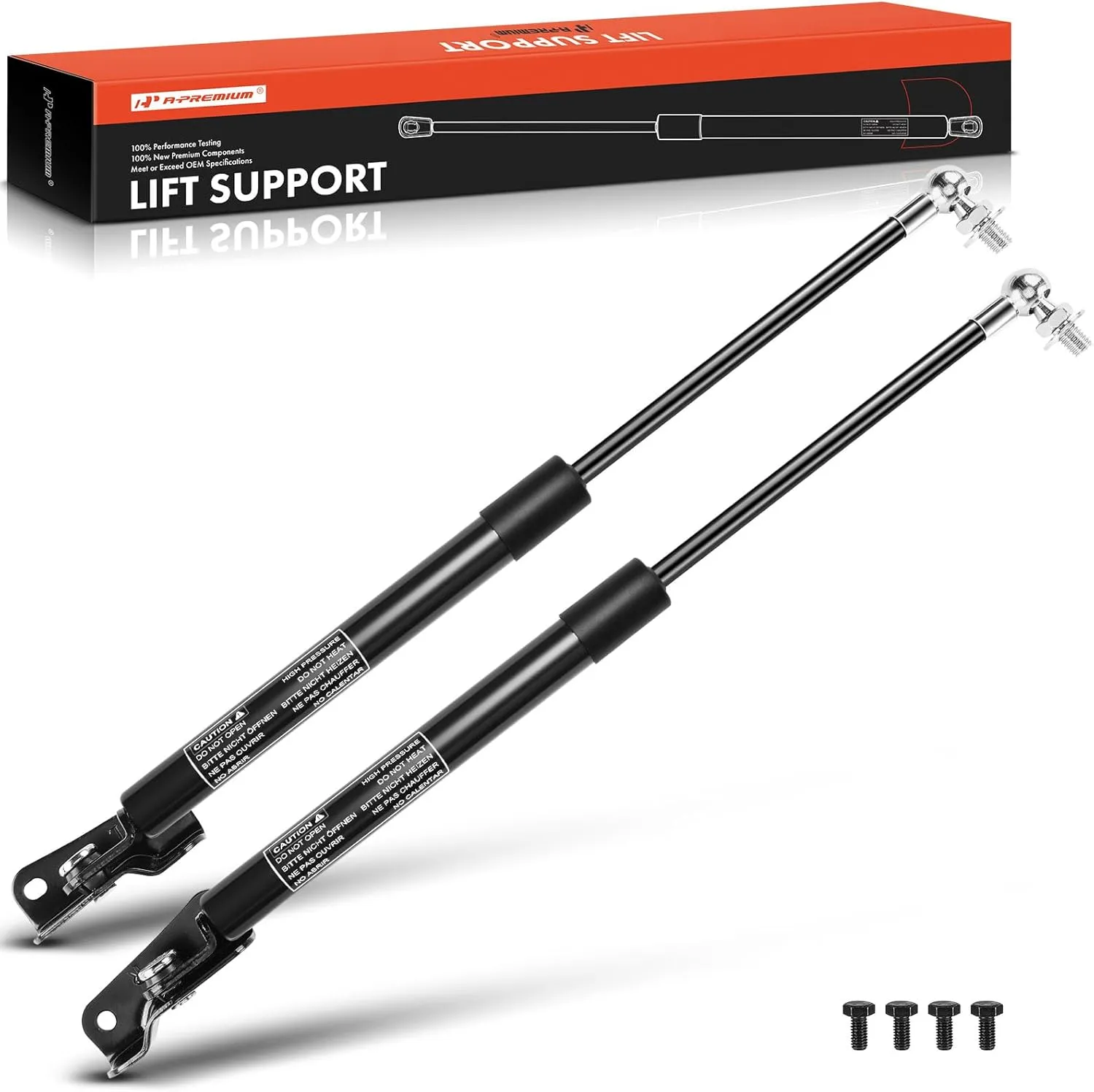A-Premium Rear Hatch Lift Supports Shock Struts Compatible with Subaru Models - Impreza 2012-2016, XV 13-16, XV Crosstrek 13-15, Crosstrek 16-17, Hatchback, Sport Utility(2PC Set)