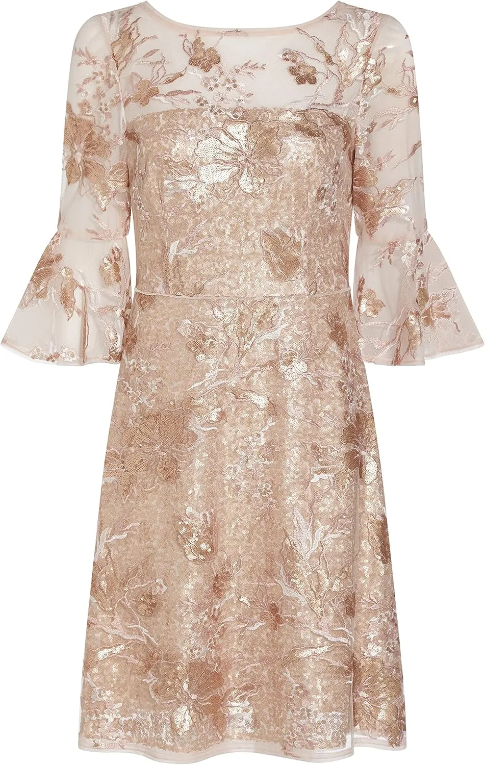 Adrianna Papell Women's Embroidered Sequin Cocktail