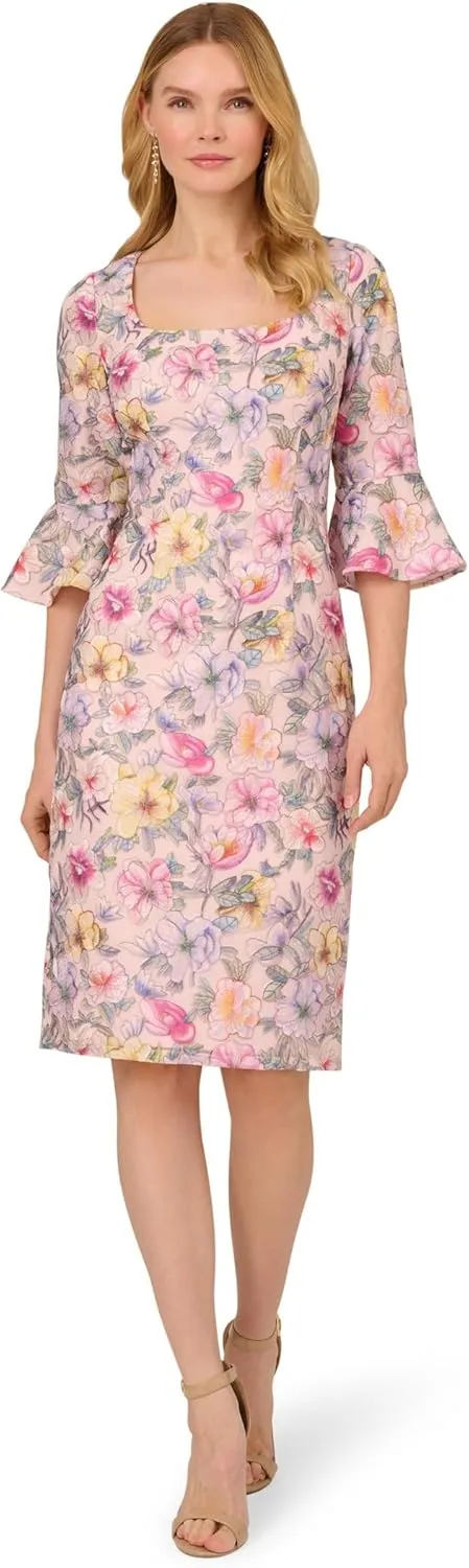 Adrianna Papell Women's Floral Short Dress