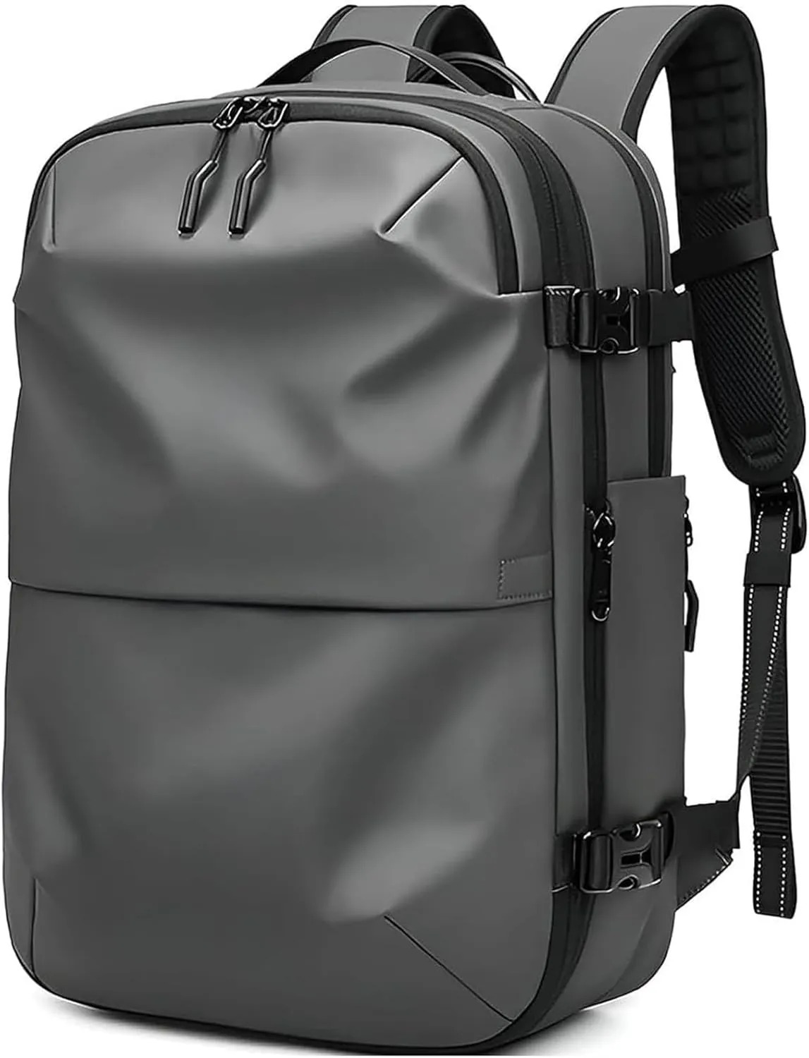 Aeropack Backpack, 60L Aeropack Zoom Vacuum Compression Backpack, Multifunctional Waterproof Expandable Anti-Theft Backpack for Travel (Dark Grey-2.0, Without Air Pump)