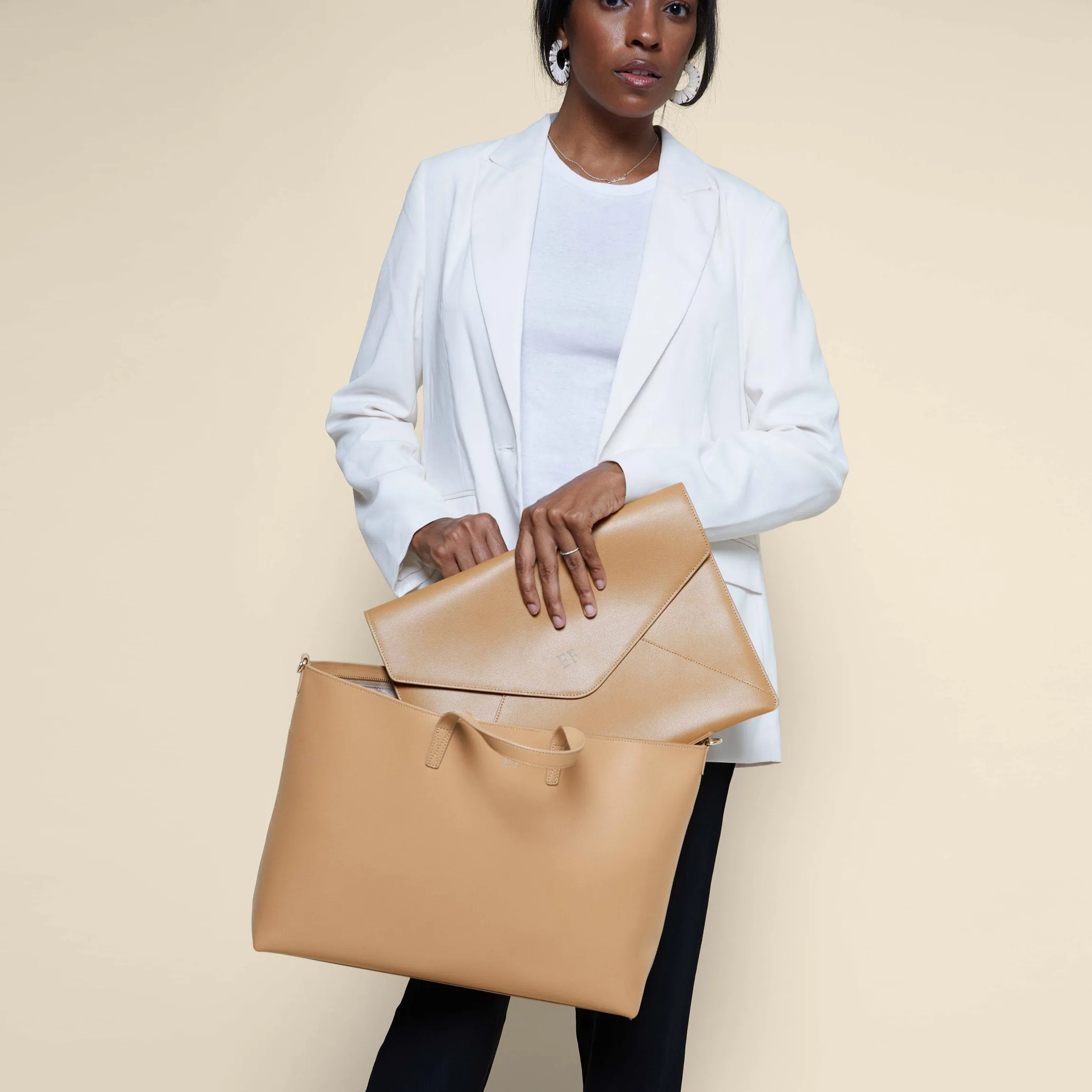 Alex Laptop Bag Set Tan