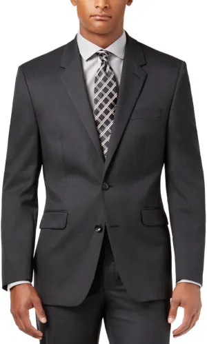 Alfani Mens Slim Fit Suit Separate Suit Jacket Gray 42S