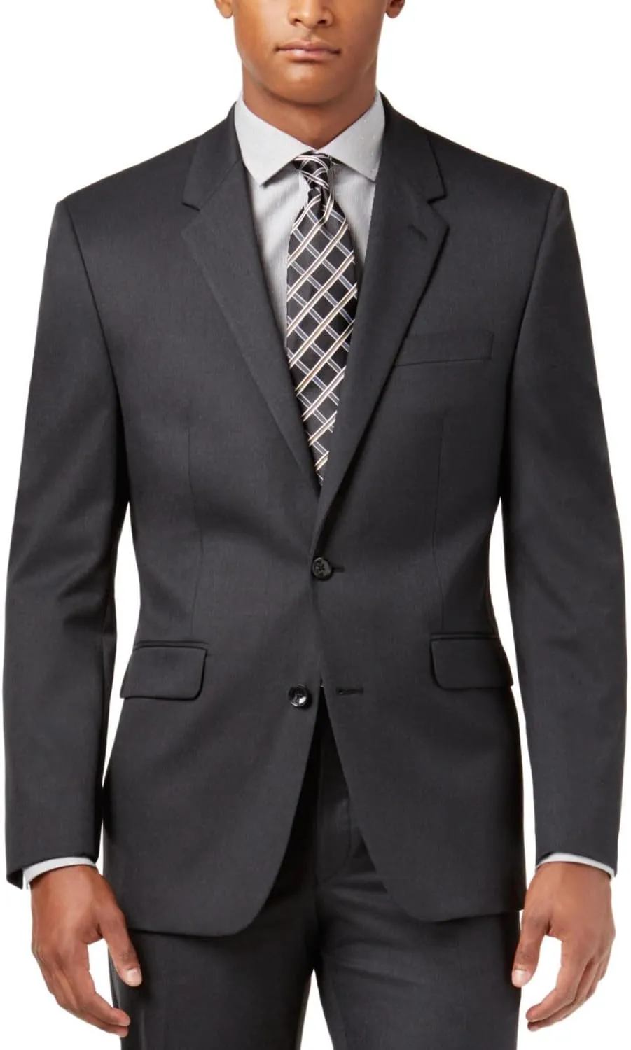 Alfani Mens Slim Fit Suit Separate Suit Jacket Gray 42S