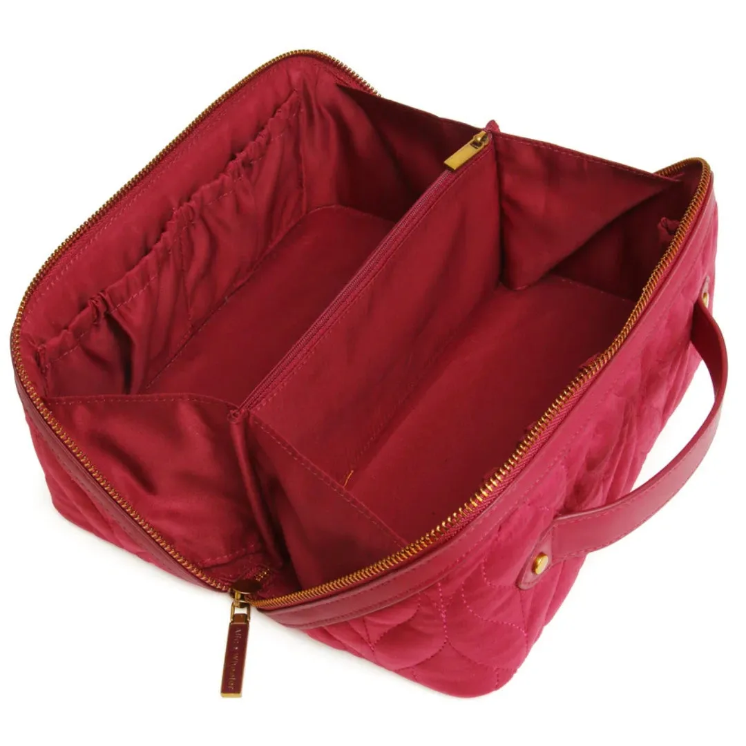 Alice Wheeler Fig Velvet Train Case