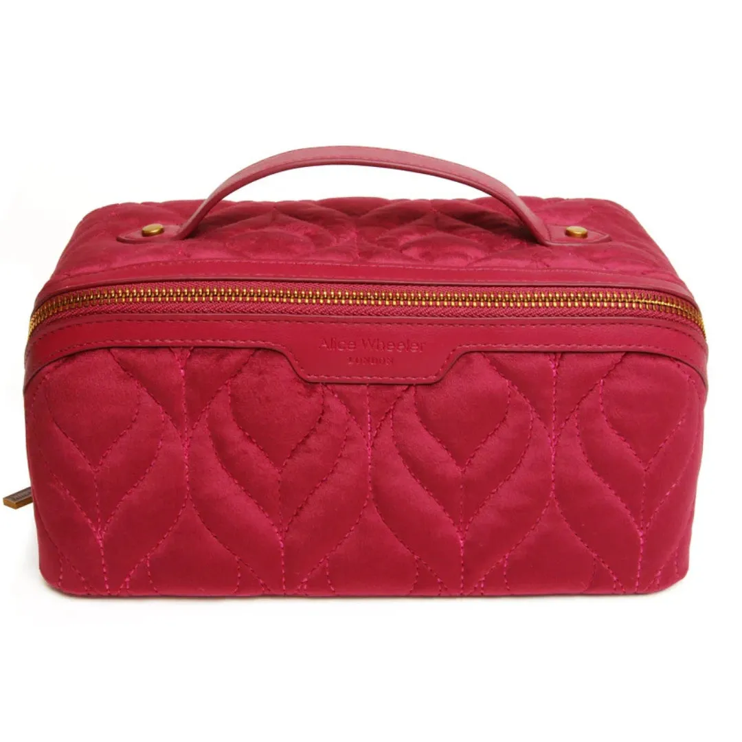Alice Wheeler Fig Velvet Train Case