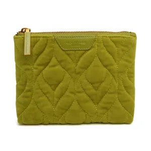 Alice Wheeler Lime Velvet Pouch