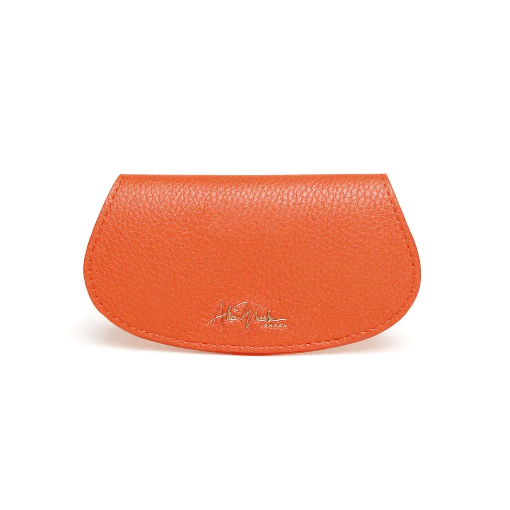 Alice Wheeler Orange Glasses Case