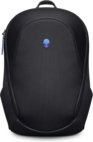 Alienware 16 Backpack - AW5625P - 21L Capacity, 3D Breathable mesh, Magnetic pocket organizers, RFID safe pocket, Weather resistant, 3D Iridescent reflective Alienware logo - Alienware Black