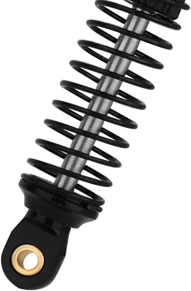 Aluminium 53mm/59mm/66mm/78mm Shocks- Long Threaded Shock Absorber Oil Damper for TRX4M TRX-4M 1/18 RC Crawler Upgrades (black, 78mm)