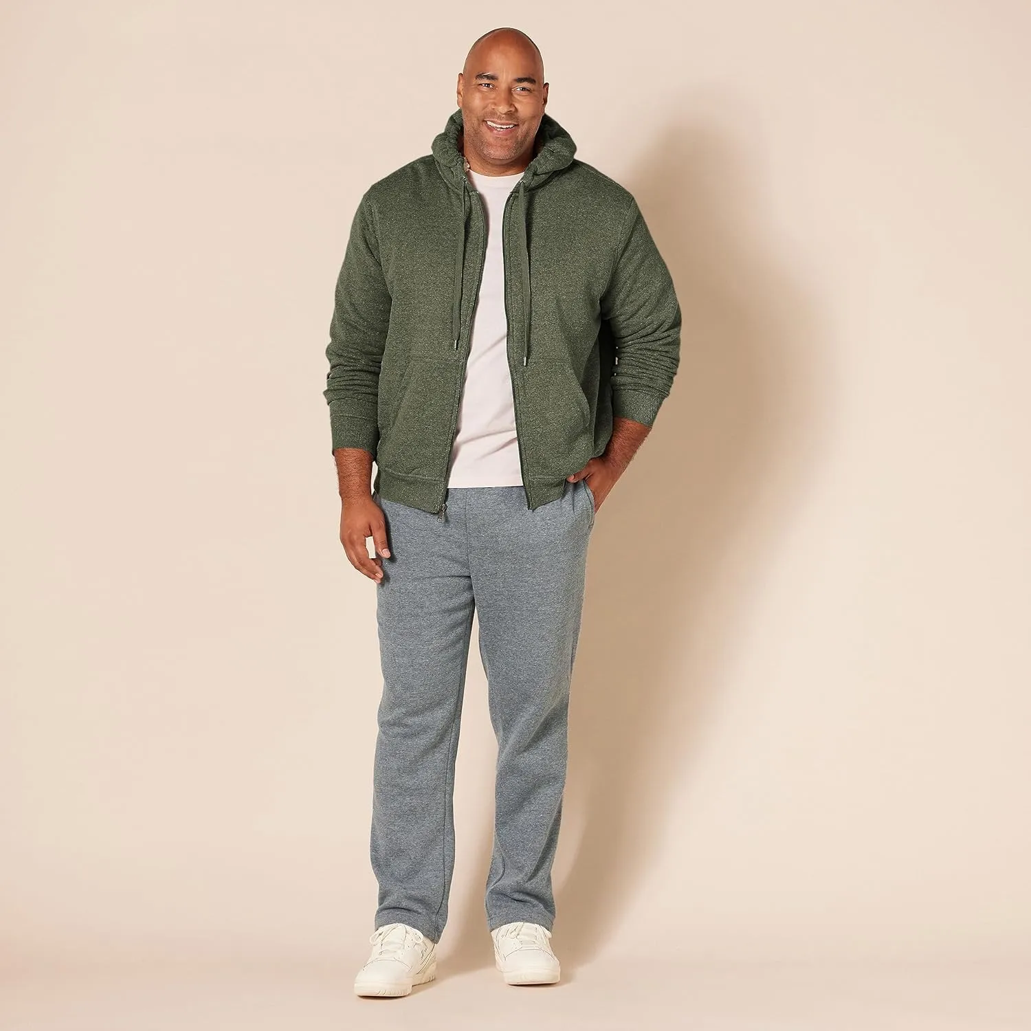 Amazon Essentials Hoodie For Men, Sherpa-Lined Full-Zip Fleece Sweatshirt