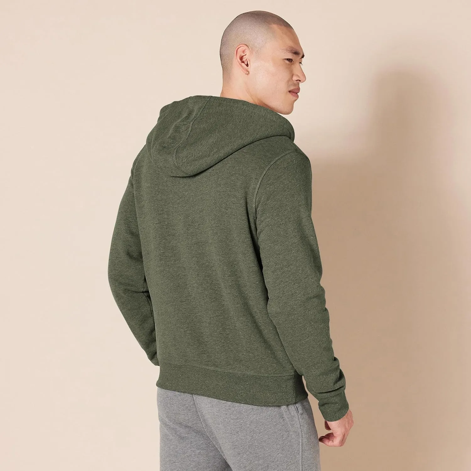 Amazon Essentials Hoodie For Men, Sherpa-Lined Full-Zip Fleece Sweatshirt