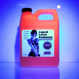 Ammonia Free Liquid Latex Body Paint - 32oz Fluorescent Orange