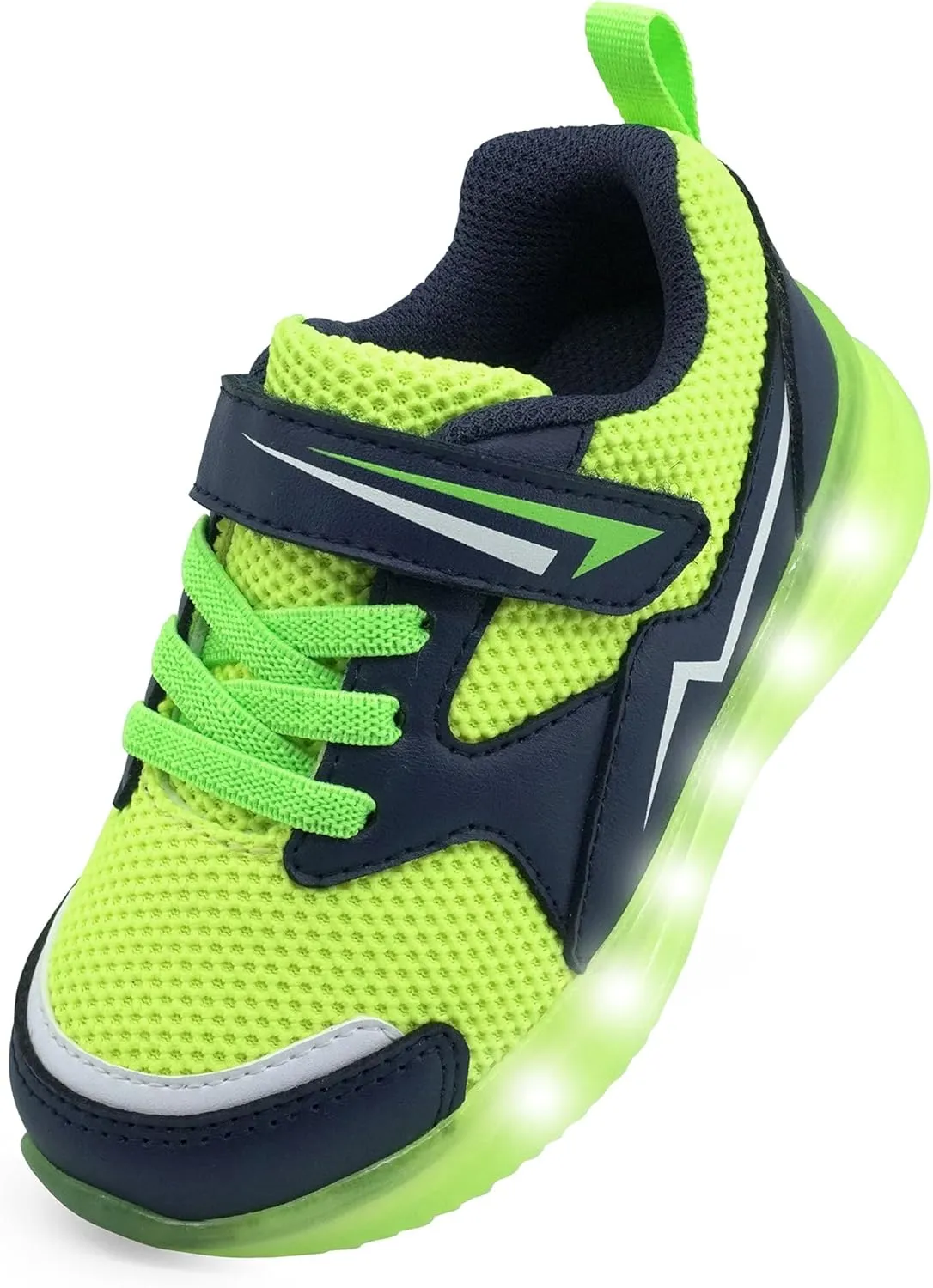 AMZZPIK Light Up Shoes for Boys Girls Toddler LED Flashing Sneakers Breathable Sport Walking Shoes for Kids