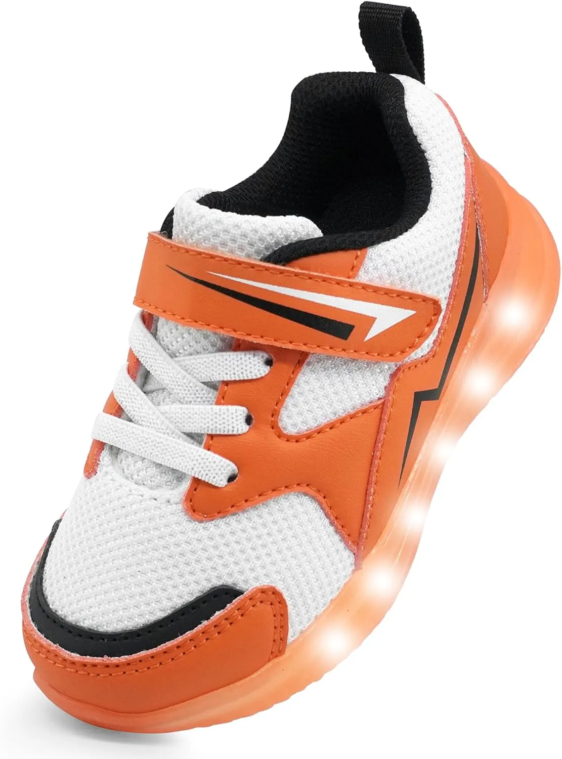AMZZPIK Light Up Shoes for Boys Girls Toddler LED Flashing Sneakers Breathable Sport Walking Shoes for Kids