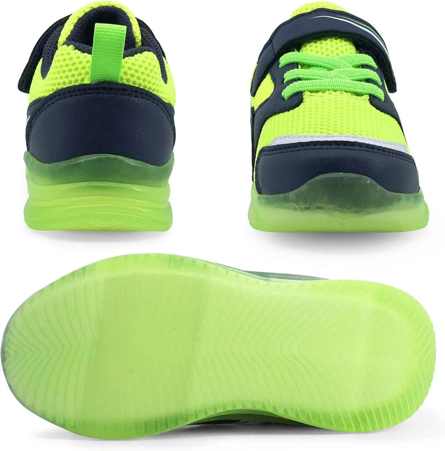 AMZZPIK Light Up Shoes for Boys Girls Toddler LED Flashing Sneakers Breathable Sport Walking Shoes for Kids
