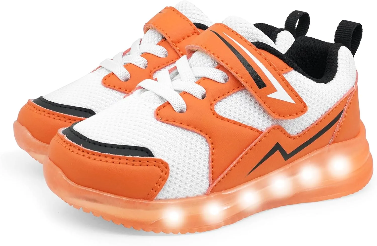 AMZZPIK Light Up Shoes for Boys Girls Toddler LED Flashing Sneakers Breathable Sport Walking Shoes for Kids