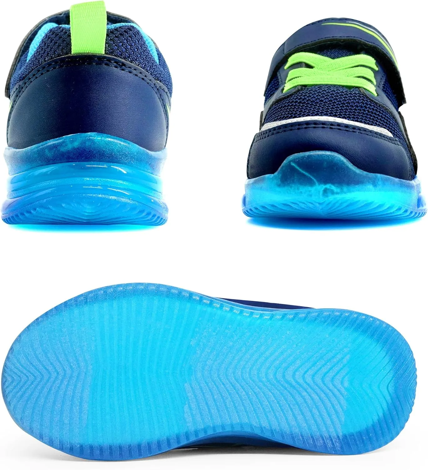 AMZZPIK Light Up Shoes for Boys Girls Toddler LED Flashing Sneakers Breathable Sport Walking Shoes for Kids