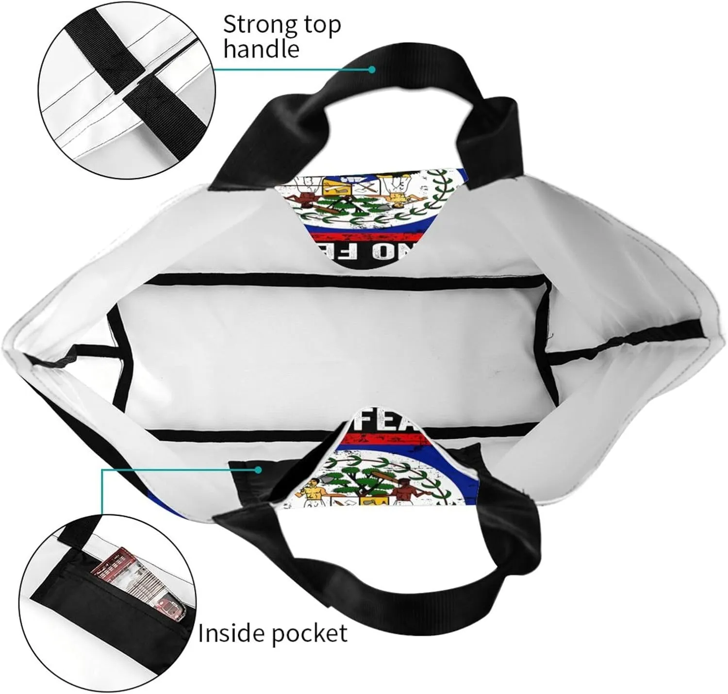 Antigua Barbuda Flag Women's Tote Bag Large Capacity Single Shoulder Bags Handbag for Shopping Work