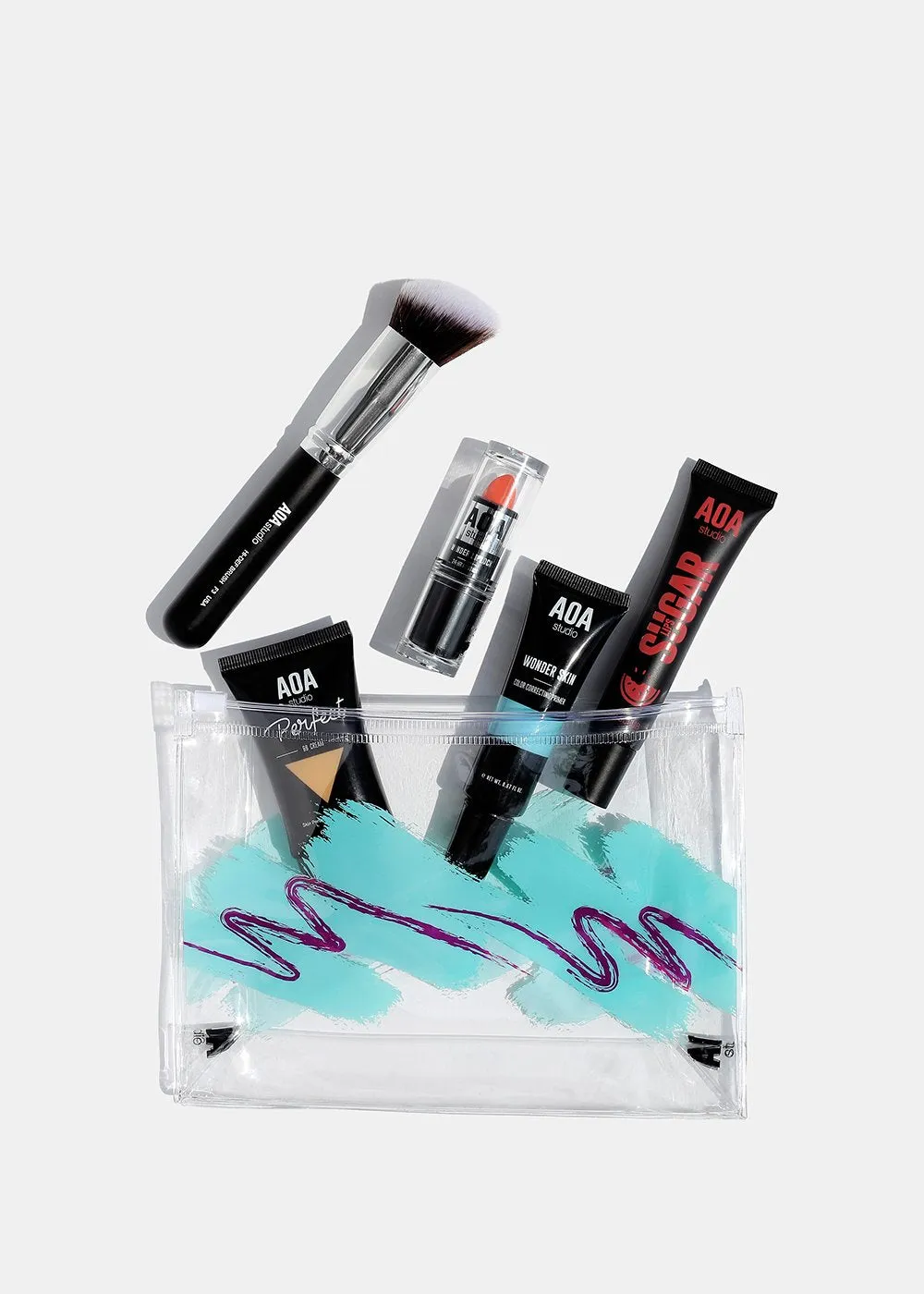 AOA Clear Makeup Pouch - Styrofoam Cup